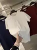 Algodão Macio, Sedoso e Liso, Camiseta Casual de Moda Masculina para o Verão, Cor Sólida, Versátil, Macia, Respirável, Gola Redonda, Manga Curta