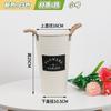 Cubo de Hierro con Cuerda y Doble Asa para Arreglos Florales, Cubo de Flores de Arte en Hierro, Cubo para Flores Secas para Decoración del Hogar de Tienda de Flores, Jarrón de Flores, Arte Floral