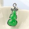 Colgante de jade malayo colgante de jade con incrustaciones de oro venta al por mayor jade malayo colgante de diamantes con incrustaciones de plata colgante de jade DIY de almohada