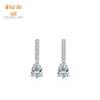 S925 prata esterlina luz luxo alto grau incrustado brincos de diamante completo brincos feminino europeu e americano popular elegante venda quente jóias