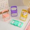 Nuevo soporte creativo para teléfono móvil para silla estilo ins combinación de colores macarrón lindo mini perezoso de escritorio plegable venta al por mayor