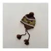 Gorro de Punto Jacquard Estilo Retro Fair Isle para Niños con Pompón y Orejeras Unisex Otoño/Invierno Nuevo Cálido Gorro de Tejer