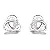 Nuevo concepto pendientes de plata de ley s925 con piedra triangular estilo clásico japonés y coreano temperamento popular fabricantes de joyería de tremella al por mayor