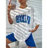 Comercio Exterior Transfronterizo Estilo Europeo y Americano Casual Suéter Moda Versátil Ropa de Casa Suelta Camiseta Venta al por Mayor en Stock