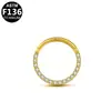 Gabe Anillo Cerrado de Titanio G23 Europeo y Americano Transfronterizo Joyería para Piercing Moda Anillo de Luna para Nariz para Uso Transfronterizo en Comercio Exterior
