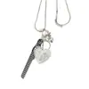 Collar de Encaje con Lazo Dongdaemun Coreano Collar de Corazón con Espejo Moda Suave Cadena para Clavícula Versátil para Mujer Dulce Fresco