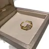 Anel de trevo ~ anel de dedo para dieta aberto ajustável de zircônia diamante completo 2023 Novo anel requintado de alto senso