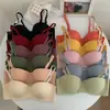 Sutiã Peça Única Sem Aro, Acolchoado para Seios Pequenos, Roupa Íntima Push-Up para Meninas Jovens, Sem Costura e Confortável, Sutiã Lift-Up para Seios Pequenos