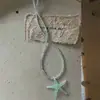 Collar apilado con cadena de clavícula y cuentas de estrellas de mar danzantes, estilo playa de verano, dopamina fresca, estrellas coloridas Y2K