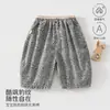 Ropa para niños verano fina ropa de bebé estampado de leopardo pantalones cortos pantalones a prueba de mosquitos holgados ropa de exterior Ropa para niños Anyang