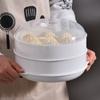Forno de micro-ondas vaporizador venda direta grande doméstico multifuncional plástico vaporizador cozinha pão quente cozido no vapor aquecedor com tampa