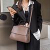 Bolsa Tote Portátil Couro Macio Feminina de Ombro para o Dia a Dia Bolsa de Couro Feminina de Alta Qualidade Grande Capacidade Bolsa de Ombro Transversal de Couro
