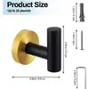 Amazon Gancho de Pared de Acero Inoxidable 304 de un Solo Brazo Perchero para Toallas de Baño Ropa Sombrero Gancho de Metal