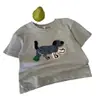 Bordado en Toalla Ropa Infantil Verano Nueva Camisetas de Manga Corta para Niños y Niñas Tops Casuales Bordados Lindos de Moda para Niños