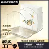 Caja de pañuelos de acrílico personalizada, transparente y de alta gama, estante de almacenamiento vertical en forma de U para pañuelos para restaurantes occidentales y cafeterías