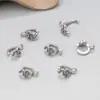 Plata de Ley Xiangyun Colgante Redondo Accesorios Vintage Viejo DIY Hecho a Mano Colgante Accesorios de Colgante