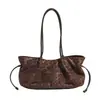 Bolso Grande de Gamuza Retro Modelo 2026 para Mujer Bolso de Hombro Simple de Nicho Bolso de Axila Bolso Tote Casual para el Trabajo