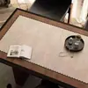 Mantel impermeable y a prueba de aceite de PVC para mesa de centro, mantel lavable sin esfuerzo para mesa de centro, mantel de estilo americano vintage, mantel de cuero lavable sin esfuerzo para mesa de comedor