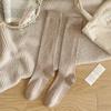 Meias de Lã Atacado Acheng, Meias Grossas Quentes de Lã para Outono e Inverno, Forradas com Fleece, Tendência Feminina, Meias de Cano Alto Sem Costura com Agulha Dupla