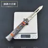 Juego Anime Pirata Ace 22cm Bomba Cuchillo Saltador Molde Aleación de Zinc Accesorios Manualidades Juguetes Sin Filo