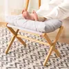 Taburete Plegable para el Hogar, Reposapiés Cómodo de Sofá, Taburete Pequeño, Banco Plegable Simple, Taburete Portátil para Sala de Estar al Aire Libre, Minimalista