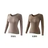 Hesheng Long 2026 Versão de Atualização Roupa Embelezadora de Pele Quente Alta Elasticidade Antibacteriana Leve Sem Costura Roupa Exterior Camada Base Roupa Embelezadora de Pele Top