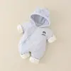 25 Anos Novo Pronto para o Inverno Macacão de Bebê Pinça de Roupa Algodão Espessado Masculino e Feminino Bebê Desenho Animado Roupa de Algodão Roupa de Bebê Quente