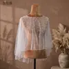Youlapan Vg27 Capa Pulôver Casamento Proteção Solar Malha Xale Curto Verão Feminino Com Pérolas Acessório de Roupa Externa