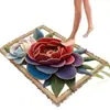 Alfombrilla de suelo de barro de diatomeas estilo felpa 3D para baño, absorbente, felpudo para puerta de baño, antideslizante, resistente al desgaste