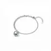 Nuevo brazalete con colgante de corazón transfronterizo europeo y americano para mujer, exquisito brazalete en capas de cadena de labios, joyería de moda con cuentas para el día a día