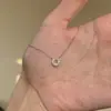 Collar de Herradura Mini Ultra-Delgado en Forma de U con Diamantes Completos Estilo Japonés, Luz Deslumbrante de Lujo, Diseño de Nicho Exquisito, Sensación de Alta Gama, Cadena Versátil para Clavícula