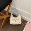 Estilo Coreano Chic Temperamento Cor Sólida 2026 Primavera Nova Moda Corrente Tendência Pequena Floral Trabalho Chic Ombro Único Transversal Bolsa