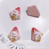 Acessórios de Resina de Urso de Desenho Animado para Decoração de Bolo, Pingente de Presilha DIY de Cola de Creme, Materiais de Decoração para Geladeira, Acessórios de Cabelo