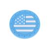 Mat de Copo de Carro Bandeira Americana em Estoque Transfronteiriço Suporte de Copo de Carro Universal Tapete Antiderrapante para Carro Tapete de Armazenamento de Copo para Carro