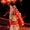 Guanzhou Danza del León Cabeza de León Llavero Colgante Muñeco Tendencia Nacional Adorno de Borla de Año Nuevo Año del Caballo Pequeño Regalo