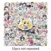 53 mil de amor miles de pegatinas de flores juego de chica hermosa material de cuenta de mano DIY Kawaii impermeable pegatinas de papelería al por mayor