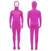 Traje de Halloween unisex transfronterizo de color sólido, traje de invisibilidad con pantalla verde de cuerpo completo, zentai elástico ajustado, ropa transpirable