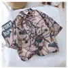 Camisa Hawaiana de Flores de Playa de Manga Corta para Hombre Holgada cec Super Fuego Estilo Puerto Retro Chaqueta Camisa Ropa de Hombre