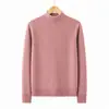 Suéter Pulóver de Punto para Mujer, Cuello Medio Alto, Capa Base Otoño/Invierno, Engrosado, Corto, Elegante, para Mamá