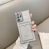 Adecuado para Samsung Note20 Funda con Tarjetero de TPU S25 Ultra Esquinas Reforzadas Anti-Caídas Transparente Protectora S26 Funda Suave A56