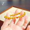 Loja de ouro Jin Yan com pulseira de gato olho de gato olho de gato vermelho de areia dourada pulseira de olho de gato inteligente brilhante pulseira de contas de transferência versátil