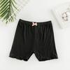 Calça de segurança infantil para meninas de verão anti-exposição leggings infantis calças de três pontos em modal orelha de madeira de borboleta shorts de bebê