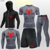 Pantalones Cortos de Atletismo Transpirables de Secado Rápido para Correr Transfronteriza Pantalones Ajustados Entrenamiento Deportivo Fitness Deportivo Examen Físico Juego de Cinco Piezas Alta Elasticidad Transpirable