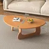 Nueva mesa de centro de madera maciza para espacios pequeños, mesa de centro triangular de forma especial de alta gama, lujo ligero, estilo japonés moderno simple para uso en la sala de estar