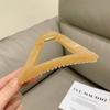 Elegante pinza de agarre grande hueca, sencilla y exquisita, pinza para el cabello de resina, pinza para cola de caballo, accesorios para el cabello rojos de Internet coreanos