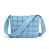 Bolsa de Maquillaje Acolchada de Moda Estilo Coreano, Bolso de Mano Color Sólido Crema de Alto Valor, Bolso Cruzado para Cuidado de la Piel de Viaje, Bolso de Hombro