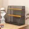 Estante de almacenamiento de escritorio, estante de bocadillos para encimera de mesa de cocina, caja de almacenamiento, estante organizador de varias capas, portadulces de té, portavasos para mesa de centro