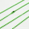 Especializado atacado fluorescente cor ferro cor bola contas corrente tinta tinta corrente roupas suéter pendurado tag corrente 3.0