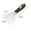 Espátula Personalizada Pala de Limpieza para el Hogar Herramienta de Yesería Mango de Plástico Hoja de Acero Inoxidable Mango de Plástico Espátula para Masilla de Construcción y Decoración