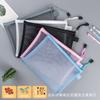Dupla camada A4 File Bag Test Paper Handbag Nylon Mesh Pencil Bag Grávidas Mulheres Bolsa de Informação Crianças Toy Storage Bag
